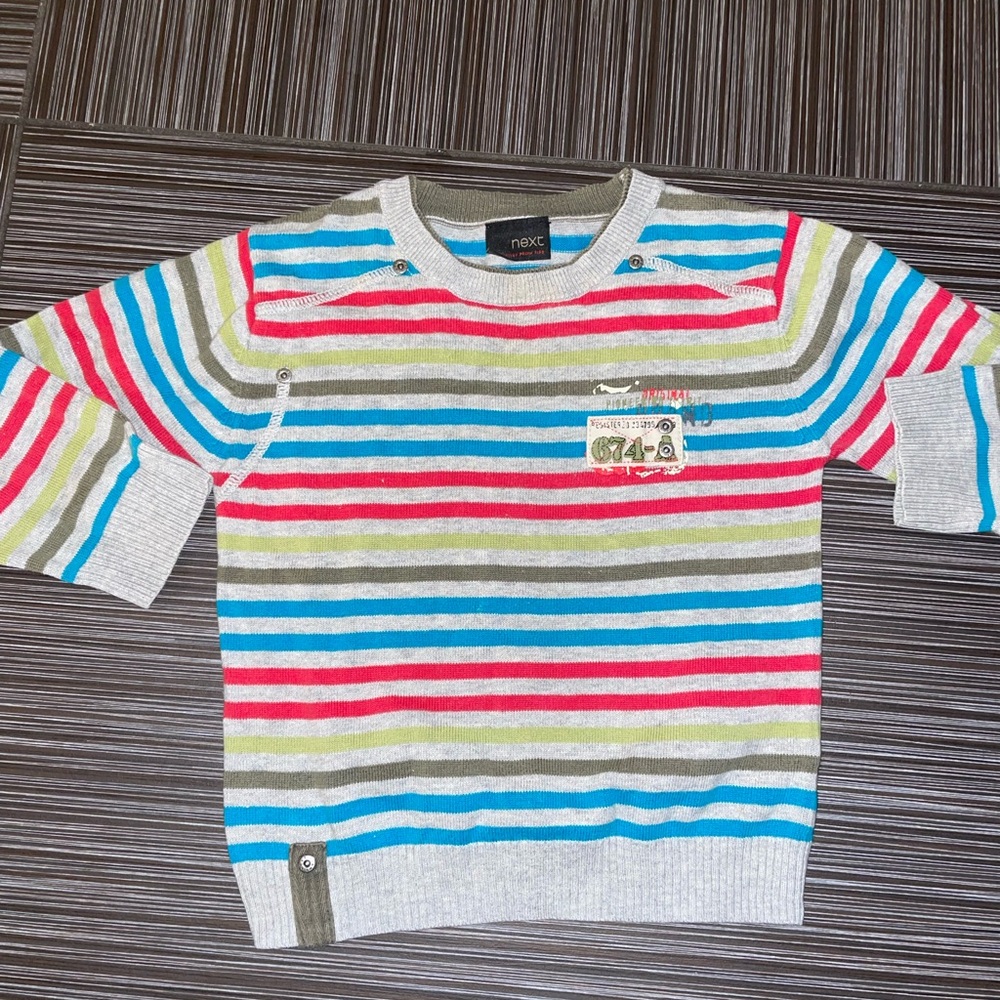 Boy’s light weight sweater size 18-24 months 1.5-2 years blue grey
